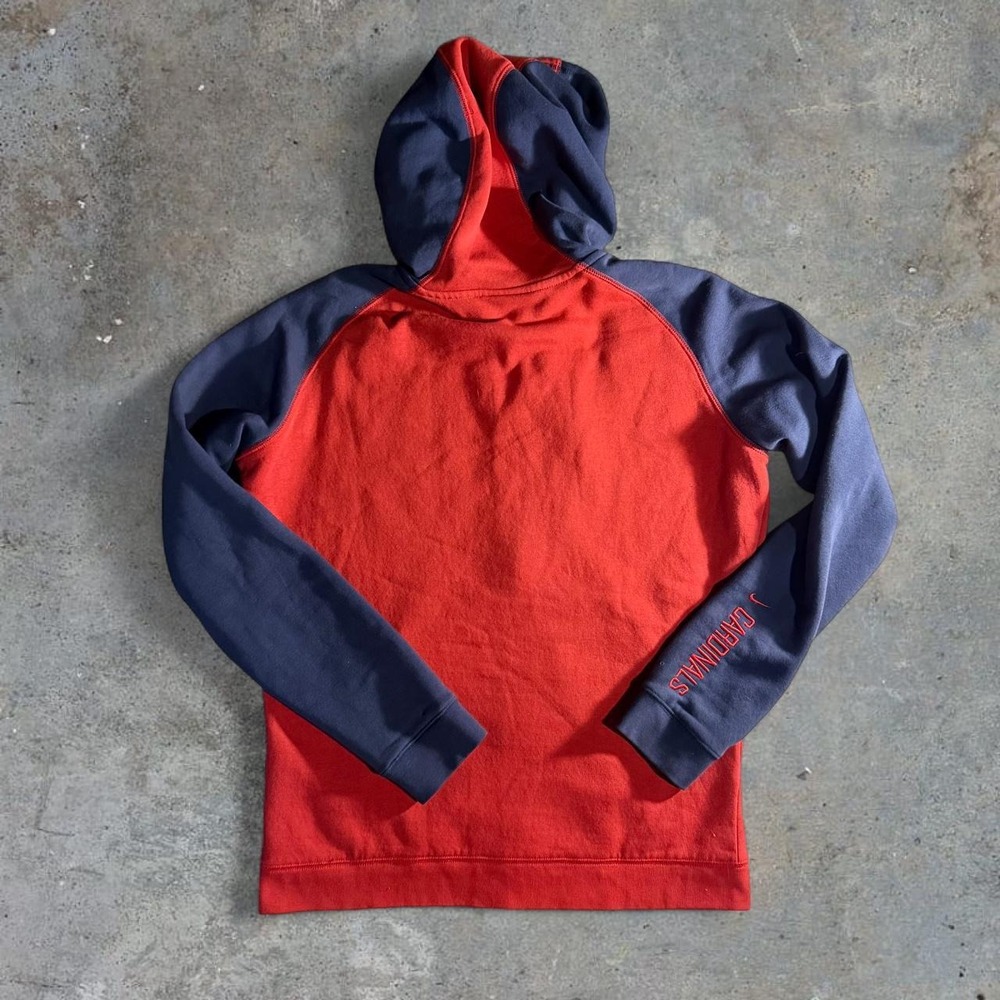 Nike St. Louis Cardinals Red Navy Full Zip Hoodie MLB Baseball Size Woman's Med - Picture 3 of 5